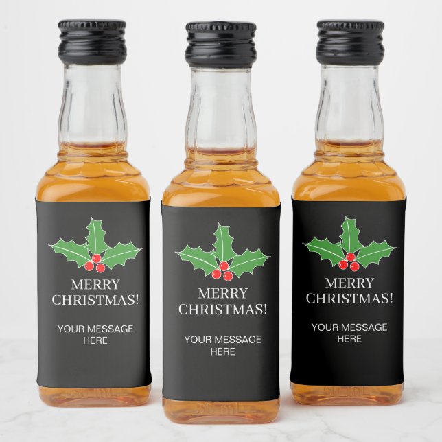 Mini Liquor Bottle Labels for Christmas party Alkoholflaschenetikett (Flaschen)