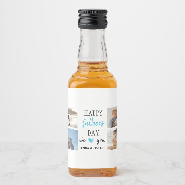 Mini Liquor Flasche Labels Geschenk des Vaters Alkoholflaschenetikett (Vorderseite)