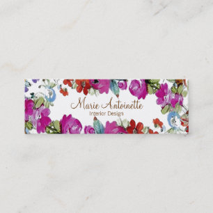 Mini Marie Antoinette en Fleurs ~ Carte de visite