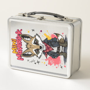 Mini Maverick Cooler Rebellischer Koyote Spielplat Metall Brotdose