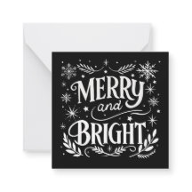 Mini Merry und Bright Black and White Christmas