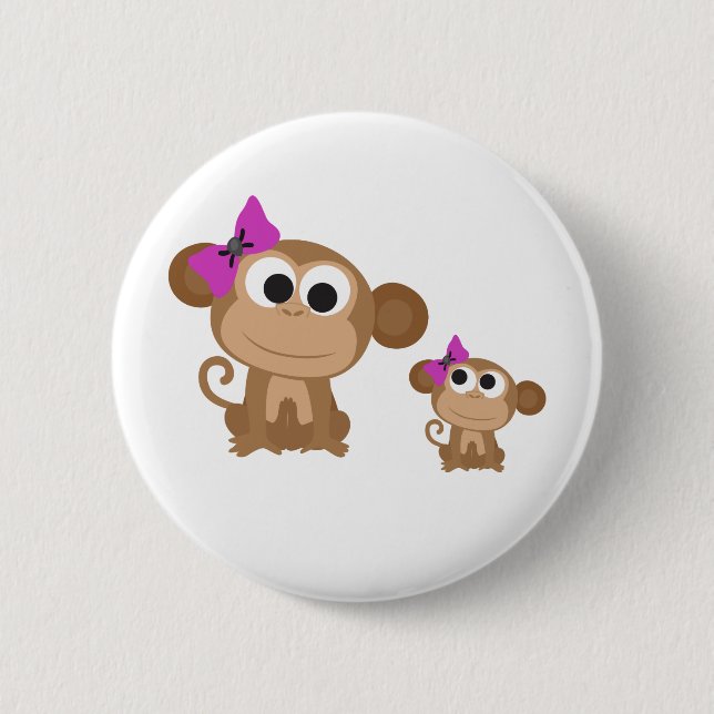 Mini-mir-Affe Button (Vorderseite)