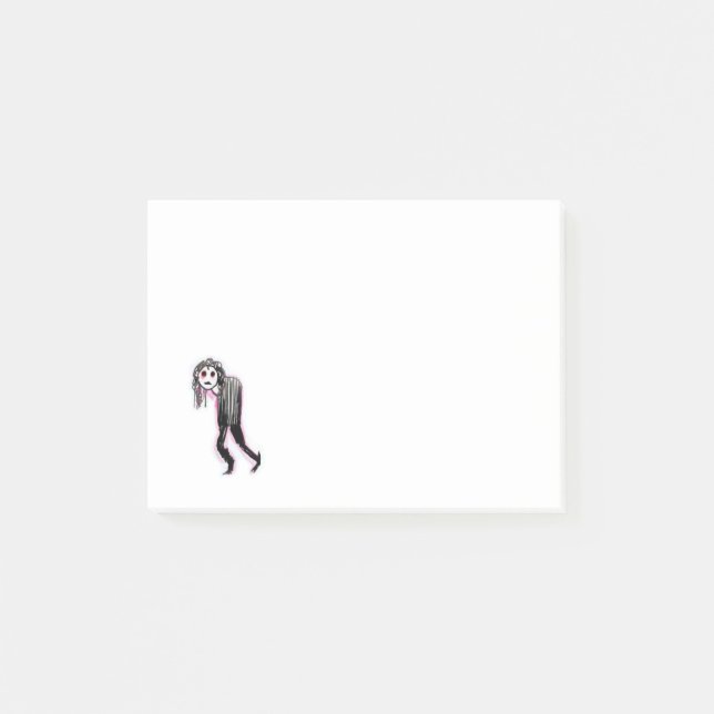 Mini Miserable Goth Post-It-Notes Post-it Klebezettel (Vorderseite)