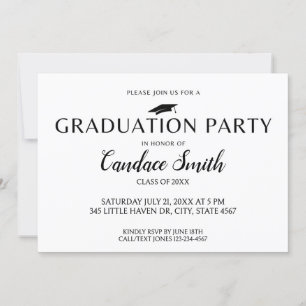 Mini Modèle d'invitation - Graduation Party