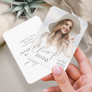 Mini Moderne Chic Script Photo Invitation