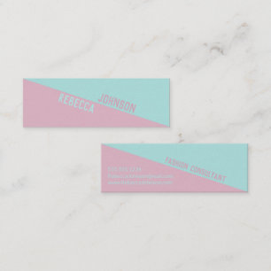 Mini Moderne Punchy Pastel Duotone - Carte de visite