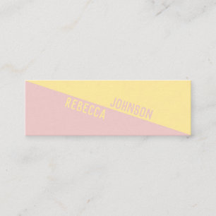 Mini Moderne Punchy Pastel Duotone - Carte de visite