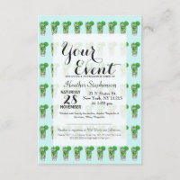 Mini Mojito im Sommer Wasserfarbencocktail