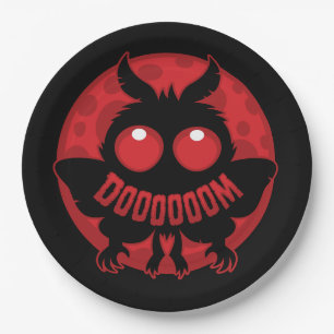 Mini-Mondbeschienener Mothman des DOOOOOOM Pappteller