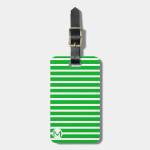 Mini Monogram Green Strip Gepäckanhänger