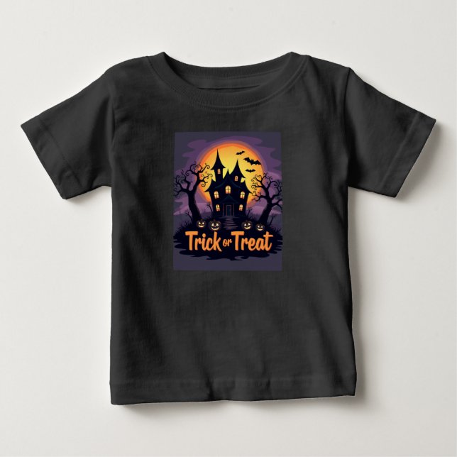 "Mini Monster : T-shirt Éffrayant pour enfant" (Devant)