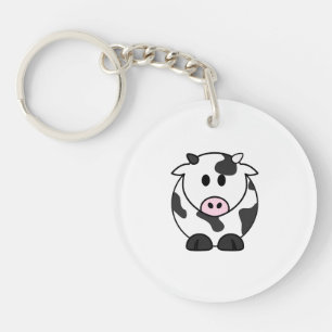 Mini Moo – Fette Kuh Acryl-Schlüsselanhänger Schlüsselanhänger