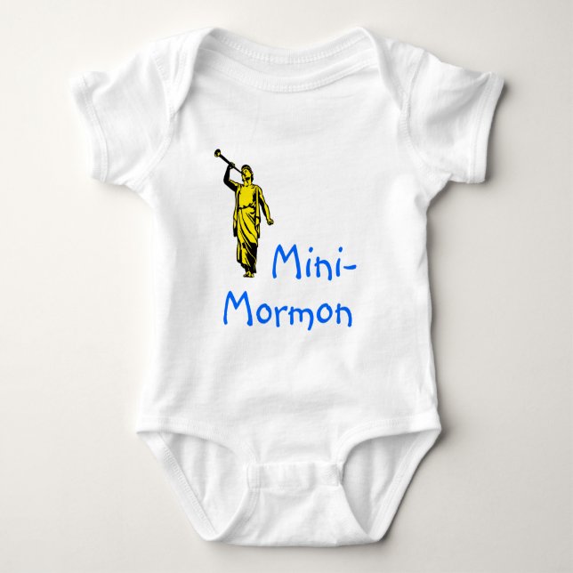 Mini-Mormone, Baby, lds, Mormone, lds Geschenke Baby Strampler (Vorderseite)