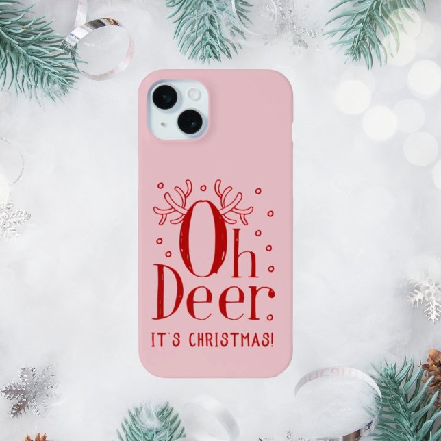 Mini Noël Oh cerf iPhone 15 plus coque (Créateur téléchargé)