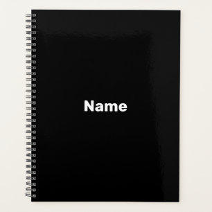 Mini-noir nom personnalisé texte année monogramme