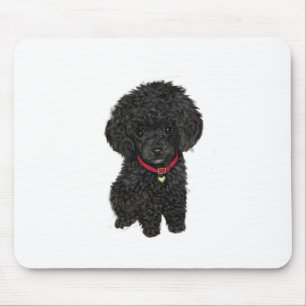 Mini- oder Spielzeug-Poodle - Schwarz 1 Mousepad