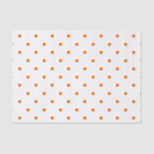 Mini Orange Polka Dots Seidenpapier