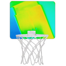 Bleu Jaune Vert Coloré Boucles De Basket