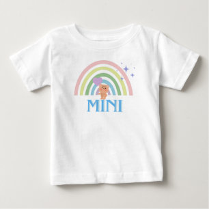 MINI - Pastel Rainbow Teddy T-Shirt für Babys