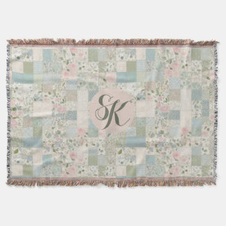 Mini-Patchwork-Monogramm Decke