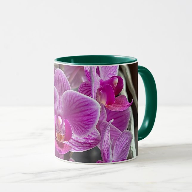 Mini Phalaenopsis Sogo Vivien Lila Orchid Blume Tasse (VorderseiteRechts)