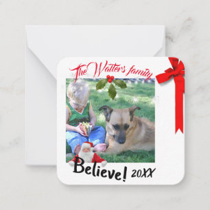 Mini photo de Noël avec cartes Père Noël