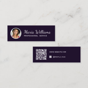 Mini Photo de profil moderne et Carte de visite de code