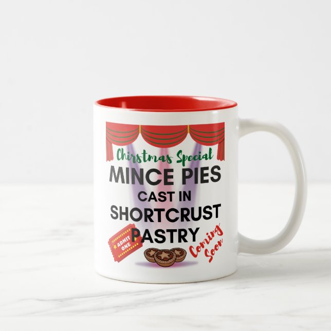 Mini-Pies in Backwaren aus Kurzkruste 1 Zweifarbige Tasse (Rechts)