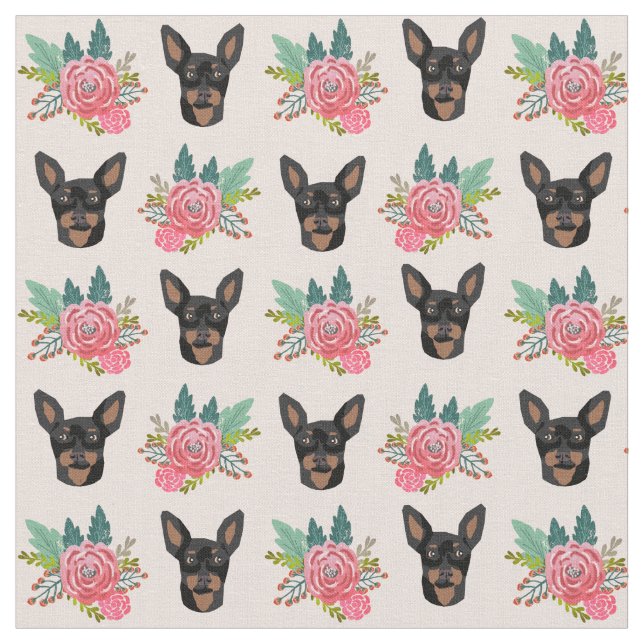 Mini-Pinscher Stoff (Nahaufnahme)
