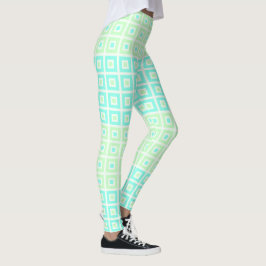 Mini-Plätze auf den Plätzen Minzspearminze Leggings