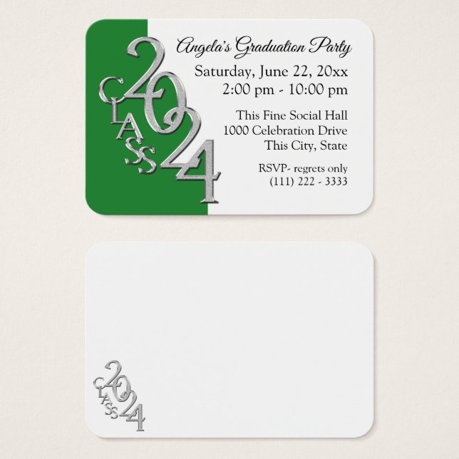 Mini Poche de la Partie Grad - Carte d'insertion p (Devant & derrière)