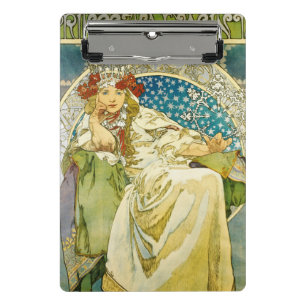 Mini Porte-bloc Alphonse Mucha Princess Hyacinth Art Nouveau