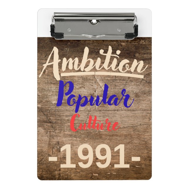 Mini Porte-bloc Ambition: Popular Culture (Devant)