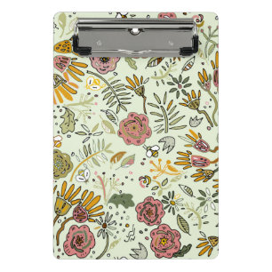 Mini Porte-bloc Aquarelle Florale Fleurs d'abeille Élégante Modern