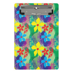 Mini Porte-bloc Arrière - plan coloré de fleurs