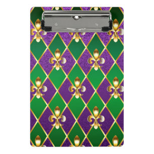 Mini Porte-bloc Arrière - plan de bijoux Mardi Gras