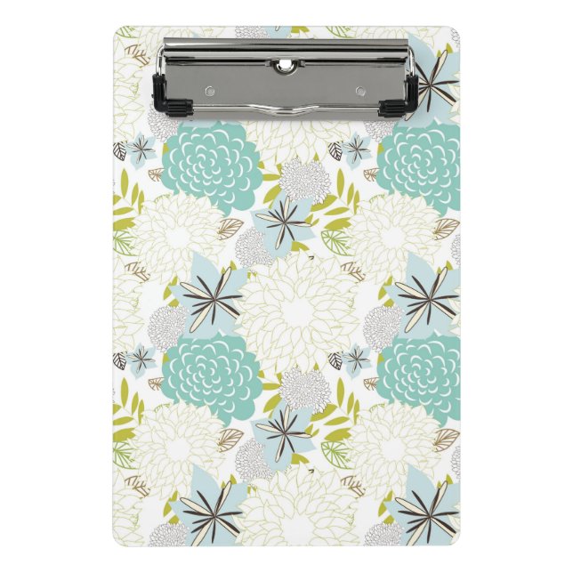 Mini Porte-bloc Arrière - plan floral (Devant)