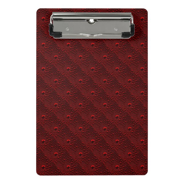 Mini Porte-bloc Baisses d'eau sur le métal Crimson (Devant)