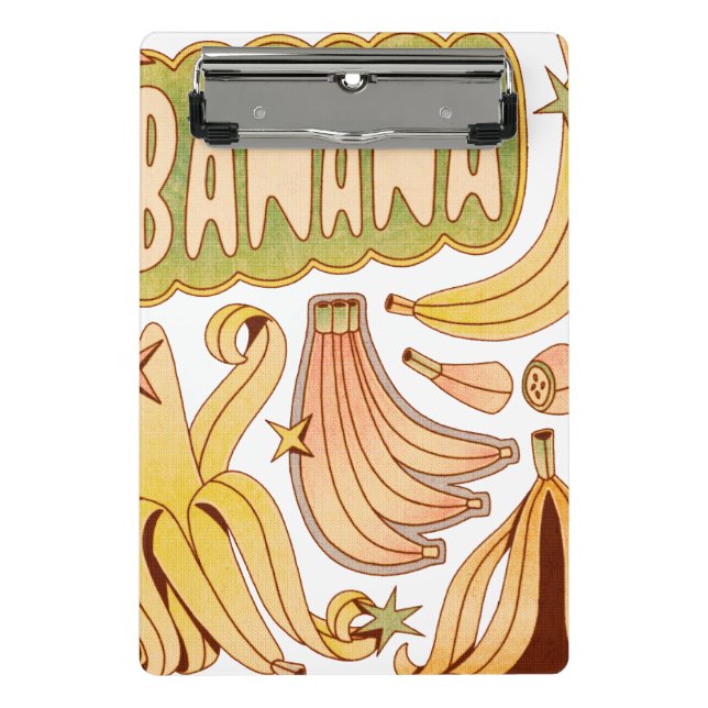 Mini Porte-bloc Banane / Illustration de banane (Devant)