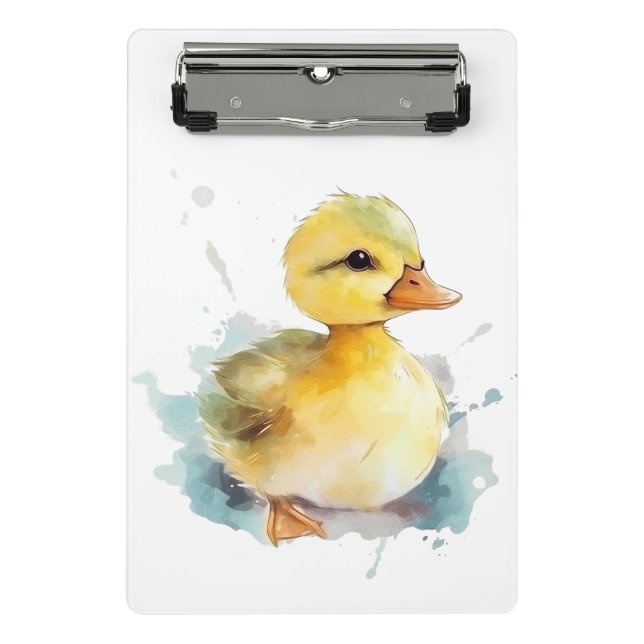 Mini Porte-bloc Bébé Canard Aquarelle Mini Porte - bloc (Devant)