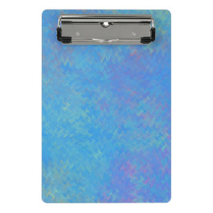 Mini Porte-bloc Belle apparence en papier marbré bleu d'art