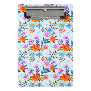 Mini Porte-bloc Belles Fleurs Et Motif Feuille