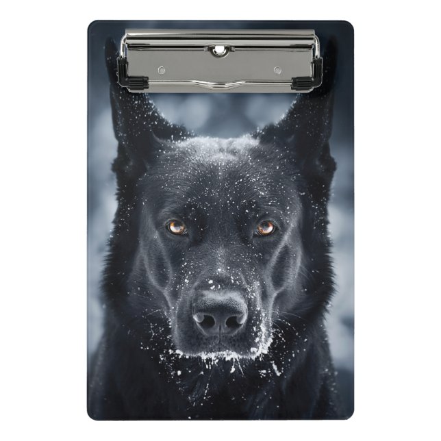 Mini Porte-bloc Black German Shepherd (Devant)