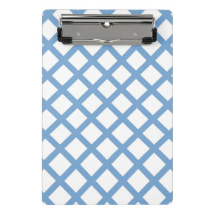Mini Porte-bloc Bleu Blanc Arlequin Diamond Motif