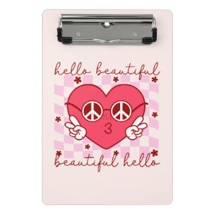 Mini Porte-bloc Bonjour belle   Cute et coeur