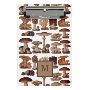 Mini Porte-bloc botanique de champignons vintages français