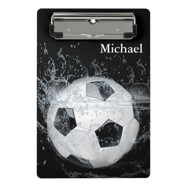 Mini Porte-bloc Boule de football (Devant)