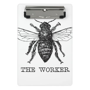 Mini Porte-bloc Bourdon noir ouvrier abeille à miel