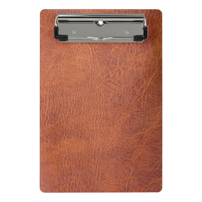 Mini Porte-bloc Brown leather (Devant)