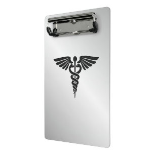 Mini Porte-bloc Caducée Médicale rose